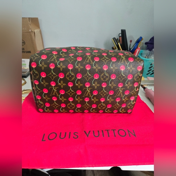 Louis Vuitton handbag Murakami Monogram brown Takashi Speedy Cherry - Picture 5 of 16